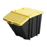 Ramtuff Black/Yellow Storage Bin Lid Stackable (Pack of 8)
