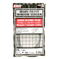 Prime-Line 0.19 in. D X 300 in. L Screen Spline
