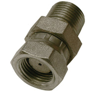 Apache Steel 3/8 in. D X 3/8 in. D Hydraulic Adapter 1 pk