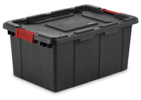 Sterilite 14649006 15 Gallon Black Industrial Tote (Pack of 6)