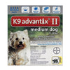 Bayer K9 Advantix II Liquid Dog Flea Drops Imidacloprid/Pyriproxyfen 0.14 oz