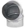 Imperial Manufacturing 5 in. Dia. x 5 in. Dia. Adjustable 90 deg. Galvanized Steel Elbow Exhaust (Pack of 8)