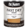 Old Masters Professional Semi-Transparent Golden Oak Oil-Based Alkyd Fast Dry Wood Stain 1 qt (Pack of 4)