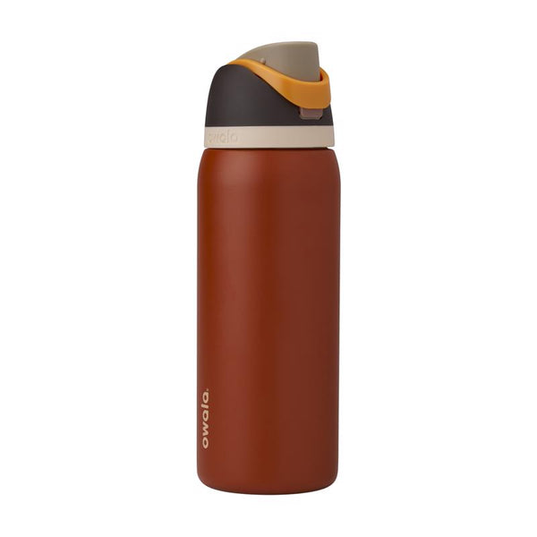 Botella de agua Owala FreeSip de 32 oz Burnt Orange, sin BPA, Ode to October, con tapa con boquilla - Oferta de la semana