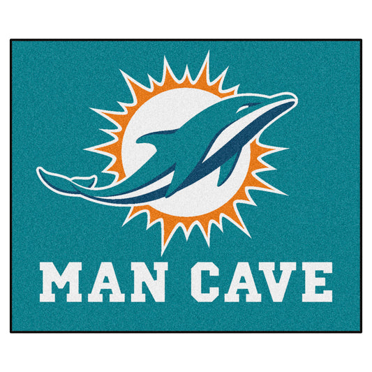 NFL - Miami Dolphins Man Cave Rug - 5ft. x 6ft.