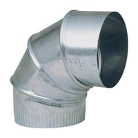 Imperial Manufacturing 3 in. Dia. x 3 in. Dia. Adjustable 90 deg. Galvanized Steel Elbow Exhaust (Pack of 8)