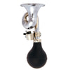 Bell Sports Honker 300 Silver/Black Steel Bugle Horn 3 L x 9-13/16 H x 4 W in.