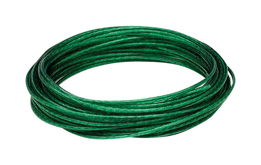 SecureLine 5/32 in. D X 50 ft. L Green Cabled Wire Plastic Clothesline Wire