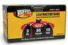 Ruffies Pro 55 gal Contractor Bags Wing Ties 15 pk 3 mil