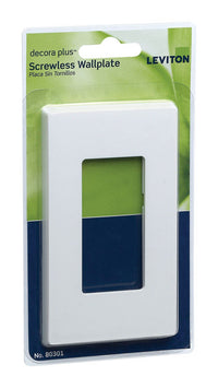 Leviton Decora White 1 gang Polycarbonate Decorator Wall Plate 1 pk - Deal of The Week