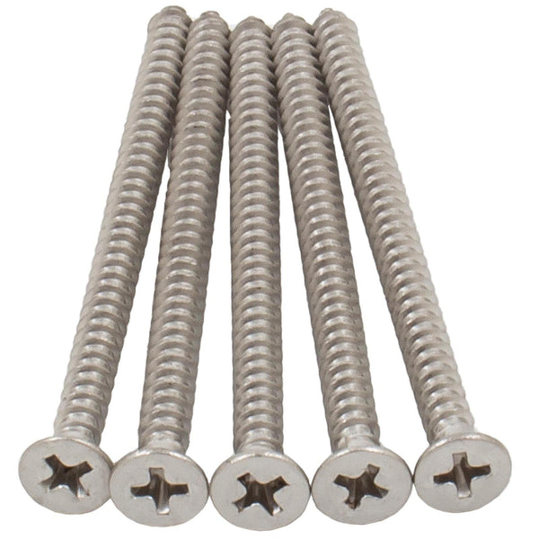 Door Hinge Screws, #9 x 2-3/4", 100-Pack, Satin Stainless Steel by Stone Harbor Hardware