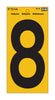 Hy-Ko 5 in. Reflective Vinyl Black 8 Number Self-Adhesive