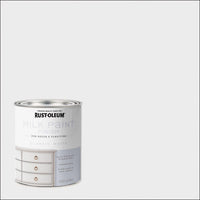 Rust-Oleum Matte Classic White Water-Based Acrylic Milk Paint 1 qt. (Pack of 2)
