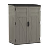 Suncast Gray Plastic Vertical Storage Shed 4 W x 3 D ft. with Floor Kit