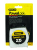 STANLEY PowerLock 25 ft. L X 1 in. W Compact Tape Measure 1 pk