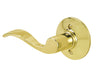 Schlage Accent Bright Brass Dummy Lever Left Handed - Open Box