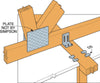 Simpson Strong-Tie Galvanized Silver Steel Double Truss Clip For 2-1/2 1 pk