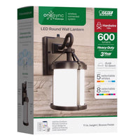Feit Smart Home Bronze Dusk to Dawn LED Smart-Enabled Wall Lantern