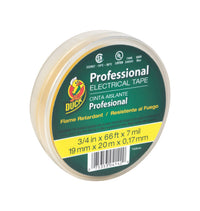 Duck 3/4 in. W x 66 ft. L Yellow Vinyl Electrical Tape (Pack of 12)