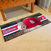 MLB - St. Louis Cardinals Red Baseball Runner Rug - 30in. x 72in.