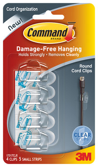 Command Small Plastic Clip 2-3/4 in. L 4 pk (Pack of 4)