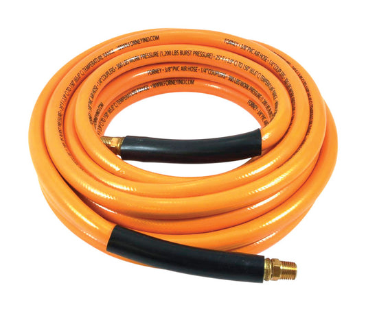 Forney 25 ft. L X 3/8 in. D PVC Air Hose 1200 psi Yellow