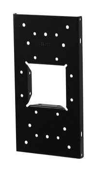 Gibraltar Black Galvanized Steel Post Universal Mailbox Mounting Bracket 0.8 H x 6 W x 11.8 D in.