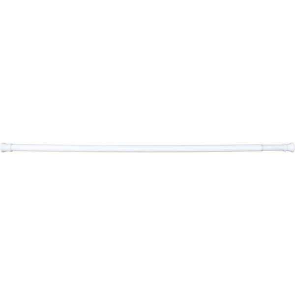 Adjustable Shower Rod, 1-3/8" Diameter, Adjusts from 43" to 72", White by Stone Harbor Hardware