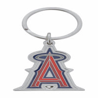 Hillman Los Angeles Angels Metal Silver Decorative Key Chain (Pack of 3).