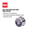 Oatey 8 oz Acid Core Wire Solder Tin/Antimony 1 pc