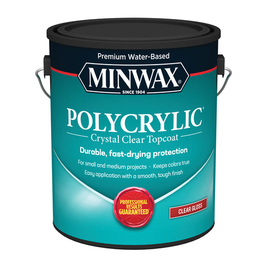 Minwax Gloss Clear Polycrylic 1 gal. (Pack of 2)