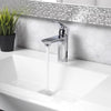 Homewerks Chrome Motion Sensing Modern Single-Handle Bathroom Sink Faucet 2 in.