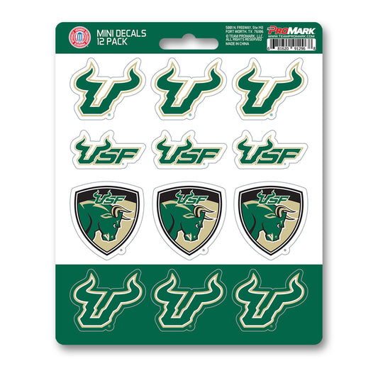 University of South Florida 12 Count Mini Decal Sticker Pack