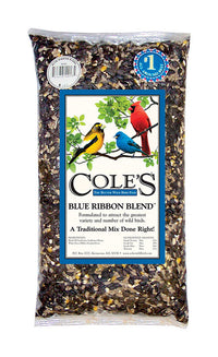 Cole's Blue Ribbon Blend Assorted Species Black Oil Sunflower Wild Bird Food 20 lb (Pack of 2)