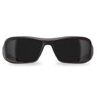 Edge Eyewear Brazeau Anti-Fog Wraparound Safety Glasses Smoke Lens Black Frame 1 pc