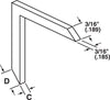 Prime-Line White Aluminum 3/16 in. W X 3/16 in. L Window Frame Corner 1 pk