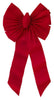 Holiday Trims Red Velvet 14 in. Christmas Bow (Pack of 12)