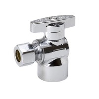 BK Products ProLine 1/2 in. FIP X 1/2 in. Compression Brass Angle Stop Valve