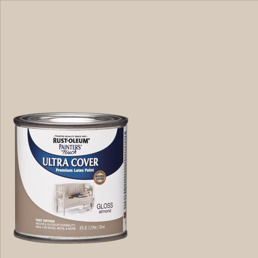 Rust-Oleum Painters Touch Ultra Cover Gloss Almond Paint Indoor and Outdoor 250 g/L 8 oz.