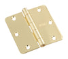 National Hardware 3-1/2 in. L Bright Brass Door Hinge (Pack of 5)