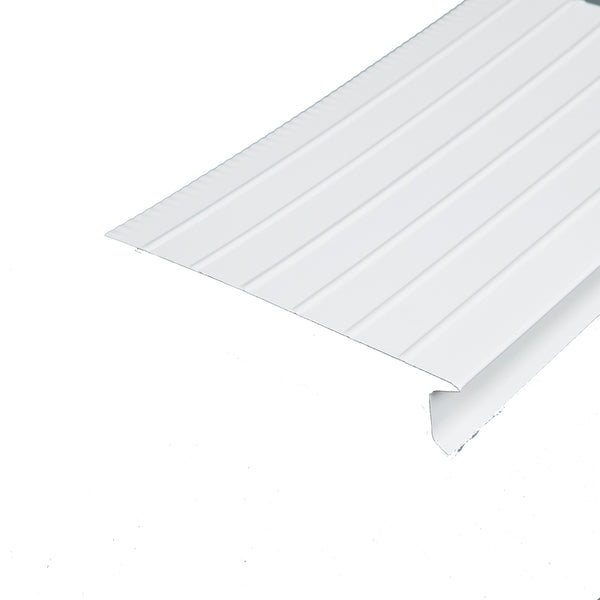 Bordes de goteo de aluminio Amerimax de 6 pulg. de ancho x 10 pies de largo, color blanco (paquete de 25)