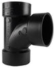 Charlotte Pipe 2 in. Hub X 2 in. D Hub ABS Sanitary Tee