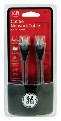 GE 14 ft. L Ethernet Cable CAT 5E