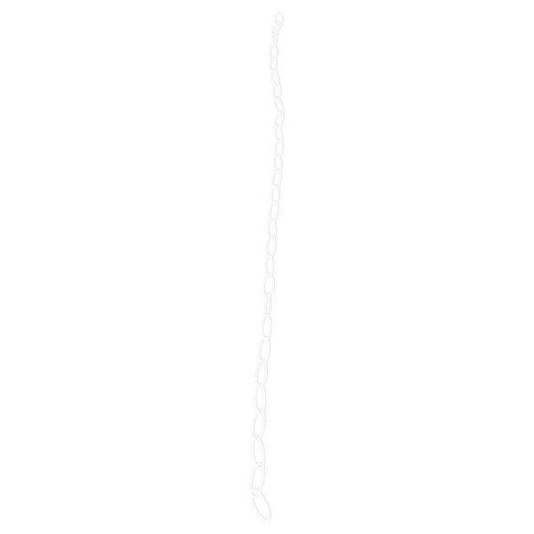 Cadena extensible resistente de acero blanco de 36 in de alto de Living Accents, paquete de 1
