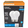 Sylvania TruWave A21 E26 (Medium) LED Bulb Daylight 100 Watt Equivalence 2 pk