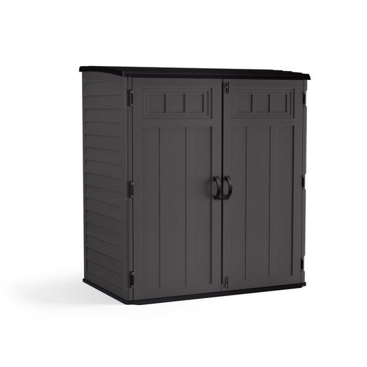 Suncast 5 ft. x 3 ft. Resin Vertical Pent Storage Shed with Floor Kit