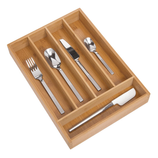 iDesign 2.04 in. H X 10 in. W X 14 in. D Bamboo Cutlery Tray