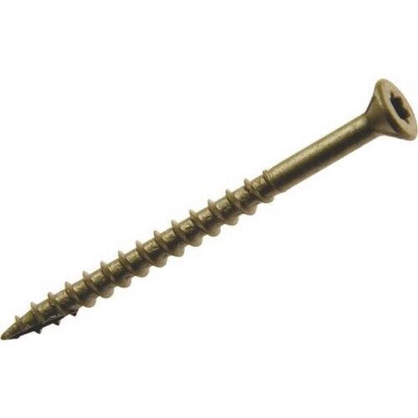 Tornillos para terrazas de cabeza plana en forma de estrella Grip-Rite PrimeGuard Plus No. 9 SX de 3 in, 5 lb (paquete de 4)
