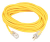 Coleman Cable Outdoor 100 ft. L Yellow Extension Cord 12/3