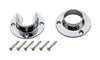 National Hardware 1.31 in. D Polished Chrome Steel Closet Flange Set (Pack of 6).